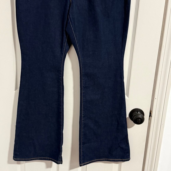 Levis 726 Jeans Womens 31x30 Blue NWT High Rise Flare Dark Wash Y2K Retro - Picture 5 of 12